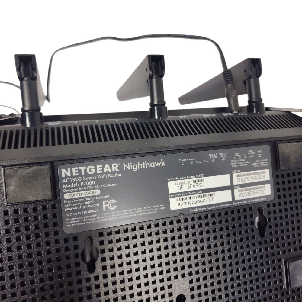 NETGEAR‎ Nighthawk AC1900 Smart WiFi Router R7000 High Wireless Router - Picture 4 of 5